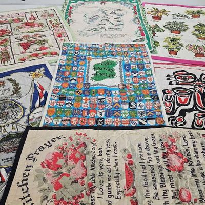 Sale Photo Thumbnail #179: Set 8 Quilted Textile Placemats