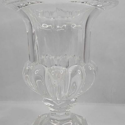 Sale Photo Thumbnail #169: Glass Pedestal Urn w/ Fluted Decor