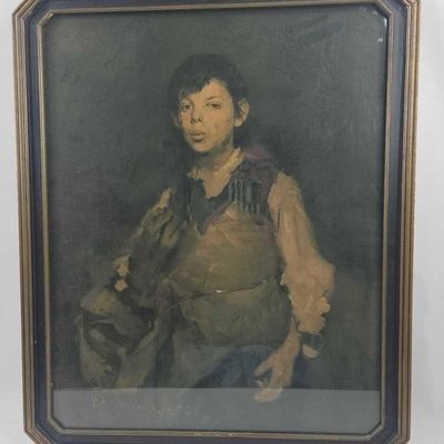 Sale Photo Thumbnail #12: Frank Duveneck The Whistling Boy Print