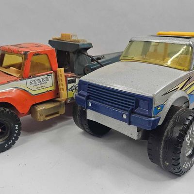 Sale Photo Thumbnail #121: Pair Nylint Pressed Steel Toy Trucks