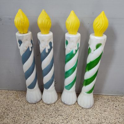 Sale Photo Thumbnail #234: Set 4 Union Products Molded X-mas