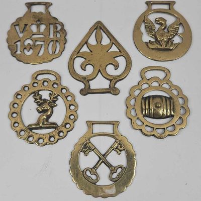 Sale Photo Thumbnail #483: Collection of English Brass Horse