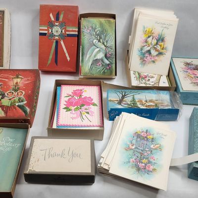Sale Photo Thumbnail #331: Greeting Cards, Boxes & Ephemera