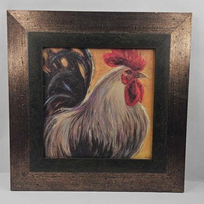 Sale Photo Thumbnail #47: Mapre, Mixed Media Rooster Profile