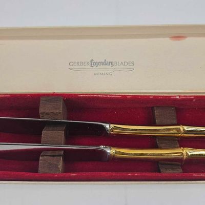 Sale Photo Thumbnail #441: Pair Gerber Miming Steak Knives