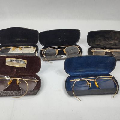 Sale Photo Thumbnail #287: 5 Pairs 12K Gold Filled Eyeglasses