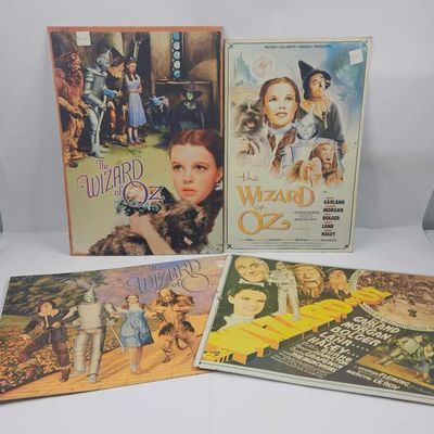 Sale Photo Thumbnail #490: Set 4 Wizard of Oz Tin Litho Signs