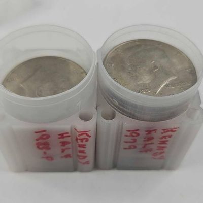 Sale Photo Thumbnail #227: Pair of Kennedy Half Dollar Tubes