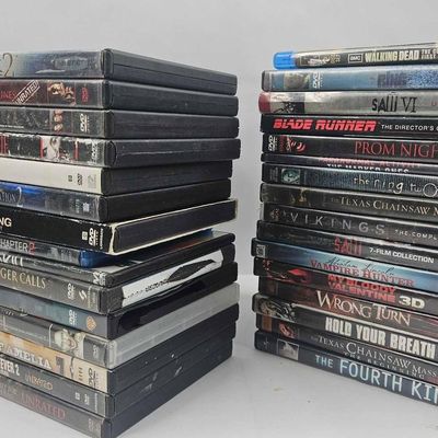 Sale Photo Thumbnail #423: Set of 30 Horror & Action DVD/Blu-ray