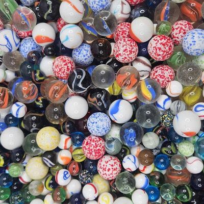 Sale Photo Thumbnail #219: Set of Machine Made Glass Marbles