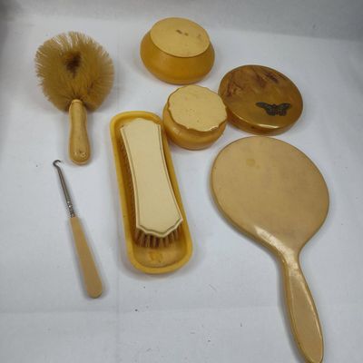 Sale Photo Thumbnail #277: Dupont Pyralin Celluloid Vanity Set