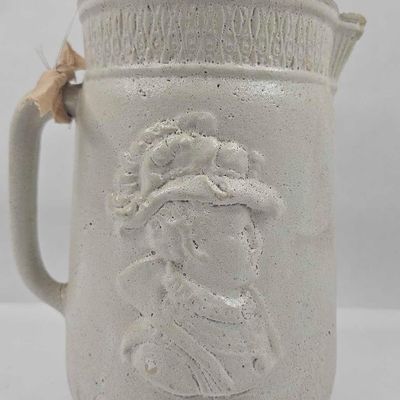 Sale Photo Thumbnail #56: Salt-Glazed Stoneware Portrait Pitcher