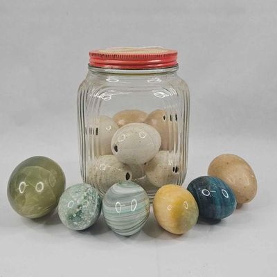 Sale Photo Thumbnail #9: Armour Jar & Stone & Glass Eggs