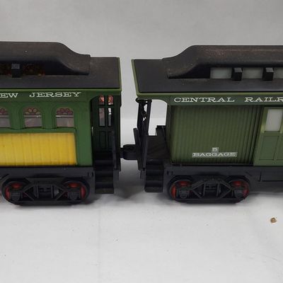 Sale Photo Thumbnail #240: Jim Beam CNJ RR Porc. Decanters (Pair)