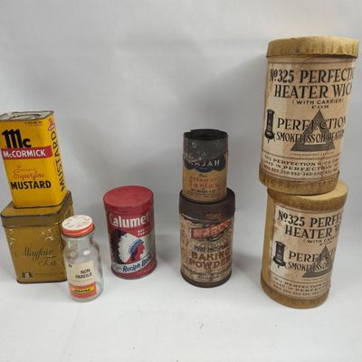 Sale Photo Thumbnail #351: American Kitchen Tins & Glass Jar