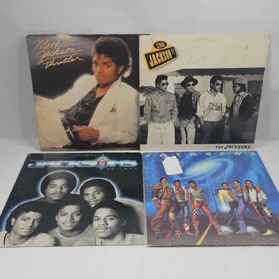 Sale Photo Thumbnail #470: Set 4 Michael Jackson & Jacksons LPs