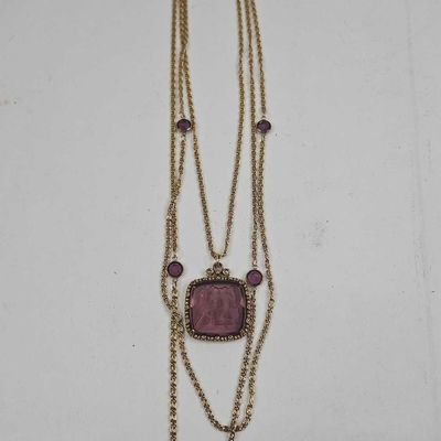 Sale Photo Thumbnail #164: Goldette Triple Strand Intaglio