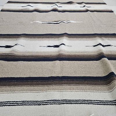 Sale Photo Thumbnail #369: Mexican Falsa Geometric Textile Blanket