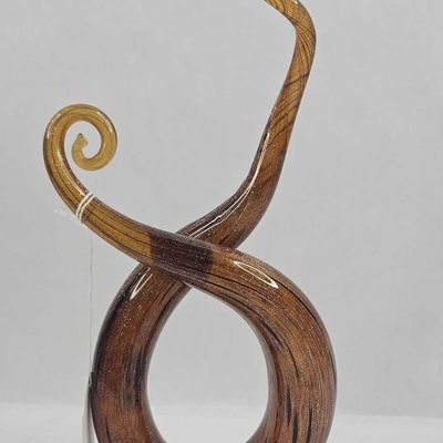 Sale Photo Thumbnail #203: Murano Gold Aventurine Ribbon Sculpture
