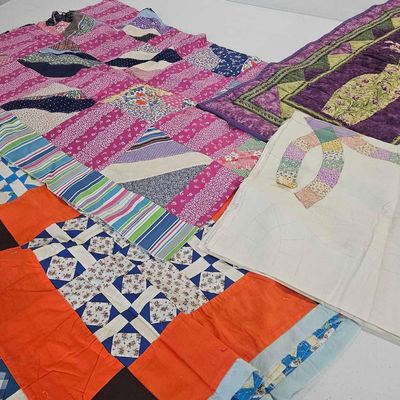 Sale Photo Thumbnail #409: Quilt Tops, Runner & Wedding Ring
