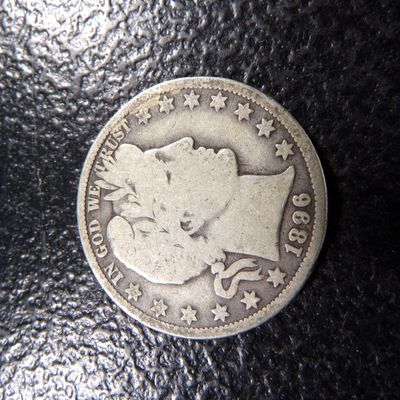 1896-O KEY DATE BARBER SILVER HALF DOLLAR