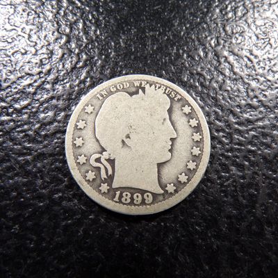 1899-O BARBER SILVER QUARTER