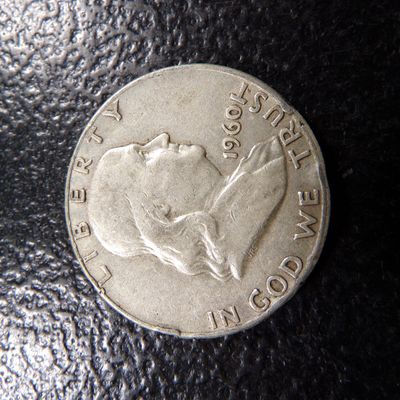 1960 FRANKLIN SILVER HALF DOLLAR