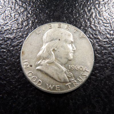 1960 FRANKLIN SILVER HALF DOLLAR