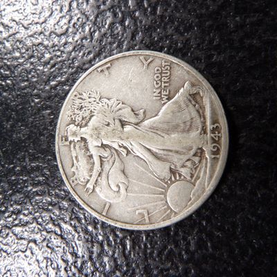 1943 WALKING LIBERTY SILVER HALF DOLLAR
