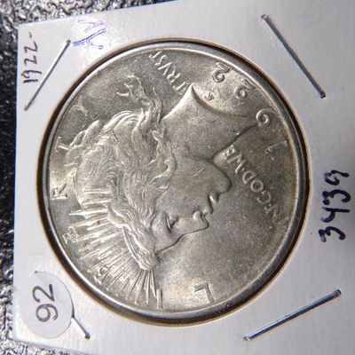 1922 PEACE SILVER DOLLAR