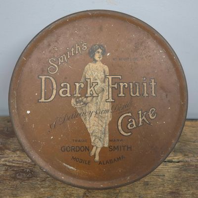 Sale Photo Thumbnail #189: Smith's Dark Fruit Cake Mobile Alabama Tin