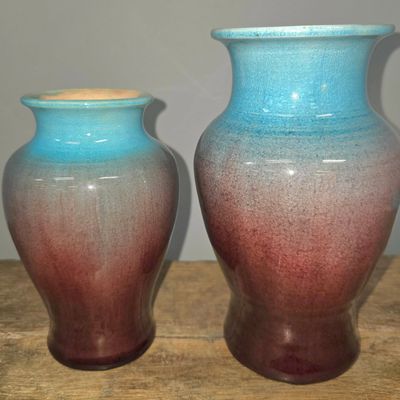 Sale Photo Thumbnail #263: 1941 & 42 Pisgah Forest Chinese Blue Vase Lot