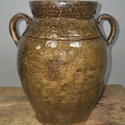 Sale Photo Thumbnail #102: Hahn Edgefield, SC Double Handle 1gal Jar