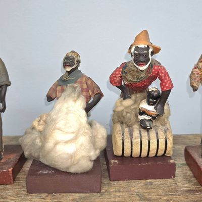 Sale Photo Thumbnail #124: Southern Wax Folk Art Figures, attrib. to Vargas