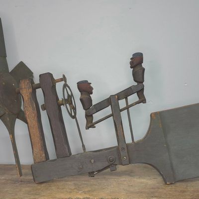 Sale Photo Thumbnail #54: 1940s Folk Art-Americana Whirligig