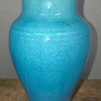 Sale Photo Thumbnail #261: 1940 Pisgah Forest Deep Chinese Blue Glazed Vase