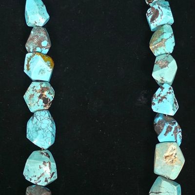 Sale Photo Thumbnail #41: Vintage Navajo Chunky Turquoise Necklace