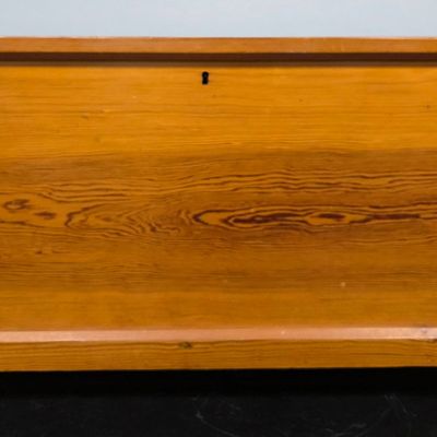 Sale Photo Thumbnail #109: Georgia 1850s Heart Pine Blaket Chest