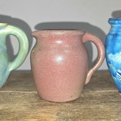 Sale Photo Thumbnail #275: Early Pisgah Forest Pottery Lot of 3