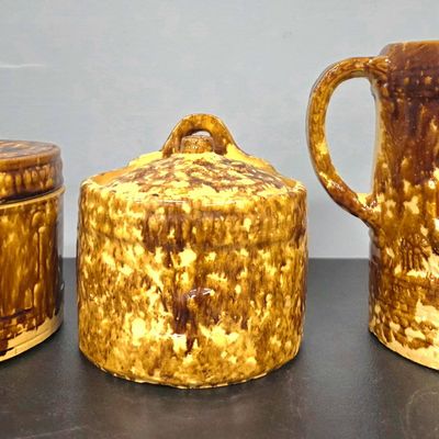 Sale Photo Thumbnail #147: Bennington Stoneware Lot of 3