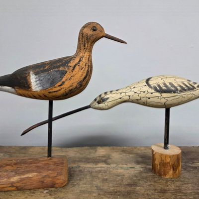 Sale Photo Thumbnail #125: Wood Carved Shore BIrds