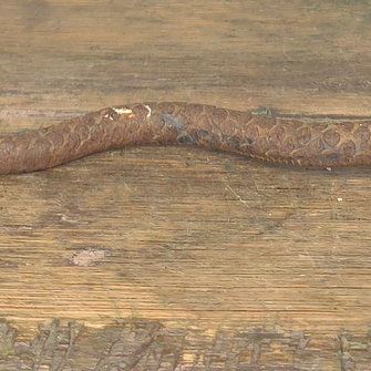 Sale Photo Thumbnail #55: 1950-60s Folk Art Carved Metal Snake