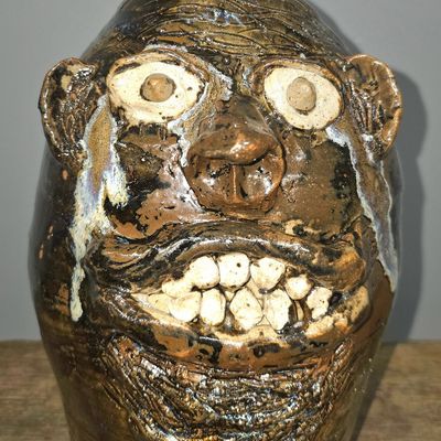 Sale Photo Thumbnail #241: Marie Rogers Southern Folk Pottery Face Jug