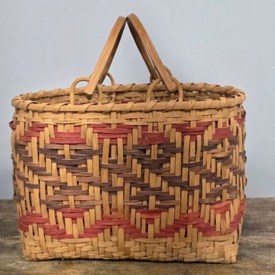 Sale Photo Thumbnail #23: Choctaw Native American Hand Woven Basket