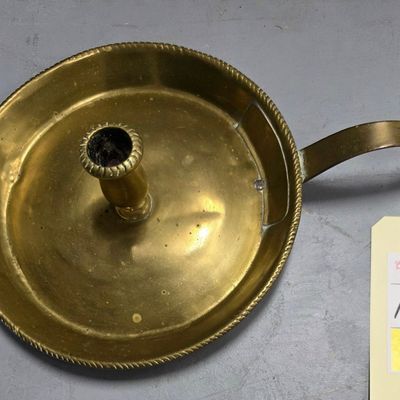 Sale Photo Thumbnail #202: 18th Century Brass Chamber Stick