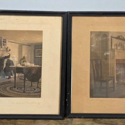 Sale Photo Thumbnail #198: Signed Wallace Nutting Lithographs Circa 1900s