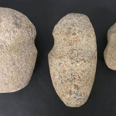 Sale Photo Thumbnail #14: Native American Stone Grooved Tool Lot of 3