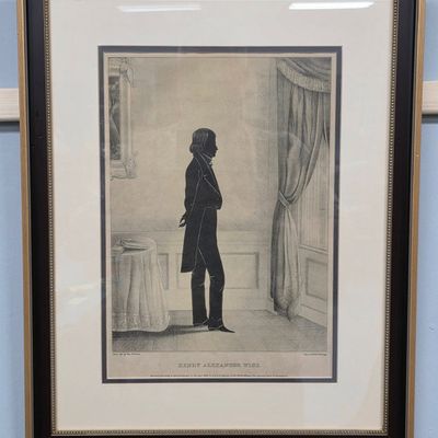 Sale Photo Thumbnail #170: William H. Brown Silhouette Print of Henry A. Wise