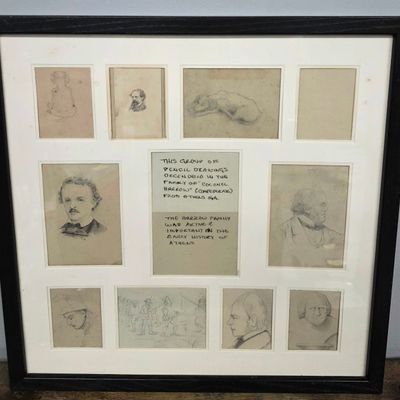 Sale Photo Thumbnail #192: Drawings By "Colonel Barrow" Confederacy Athens,GA