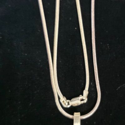 Sale Photo Thumbnail #39: Calvin Martizen Navajo Pendant with Sterling Chain